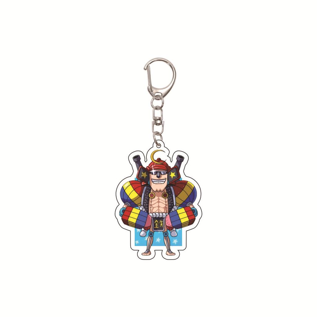 Anime One Piece keychain/clip with Chopper and Zoro Acrylic Keychain, Cartoon Acrylic Keychain Gift, Luffy Bag Keychain