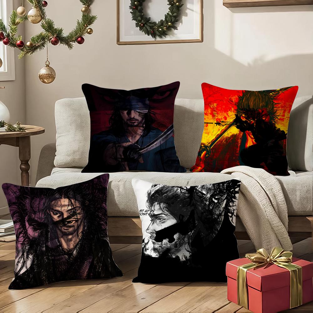 Vagabond-S Anime Kissenbezug Musterbedruckt Kissenhülle Für Wohnzimmer Sofakissenbezug & Schlafzimmer Dekoration