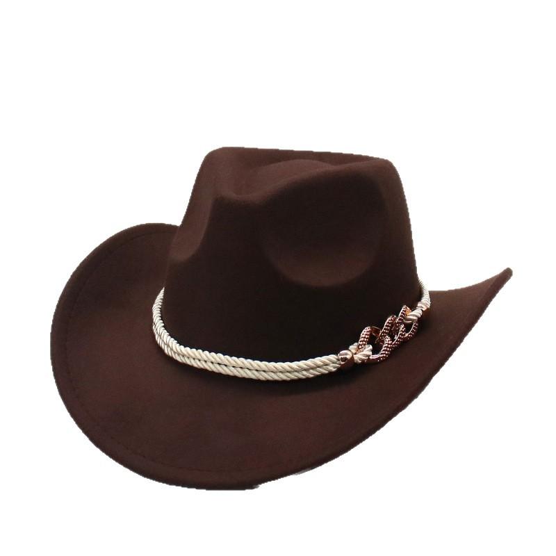 New Woolen Top Hat For Men And Women Classic Western Cowboy Hat Felt Hat Jazz Hat
