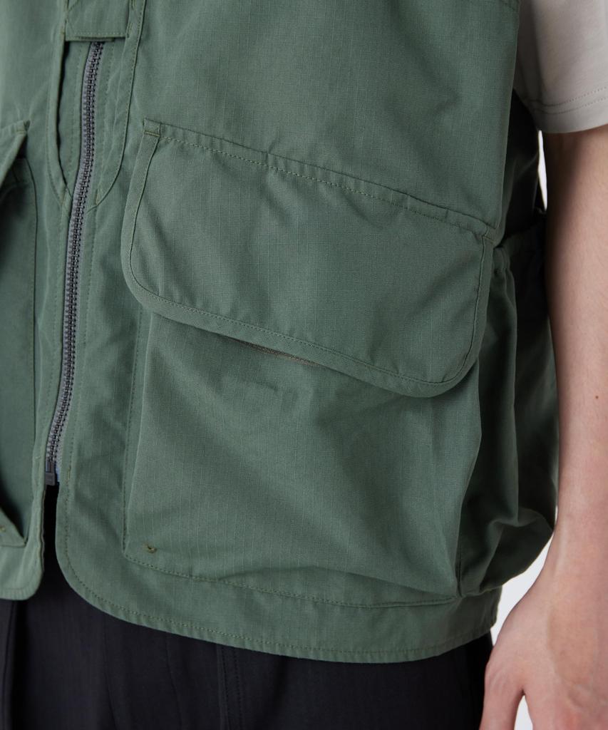Snow Peak TAKIBI Ripstop Vest OLIVE L VT-26SU002 (Men's/Women's Vest)