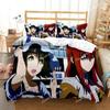 Anime Steins Gate Kurisu Makise Bedding Set Boys Girls Twin Queen Size Duvet Cover Pillowcase Bed Kids Adult Home Textile026