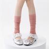 Girls Lolitas Knit Long Socks Ruffle Flared Leg Warmers Harajuku Bootie Socks Spring Summers Warm Ankle Heap Socks