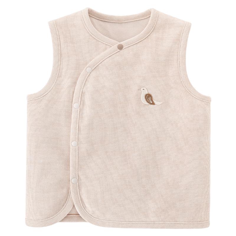 Kuaiqi Bear Infant Toddler Pure Cotton Vest Cardigan 80