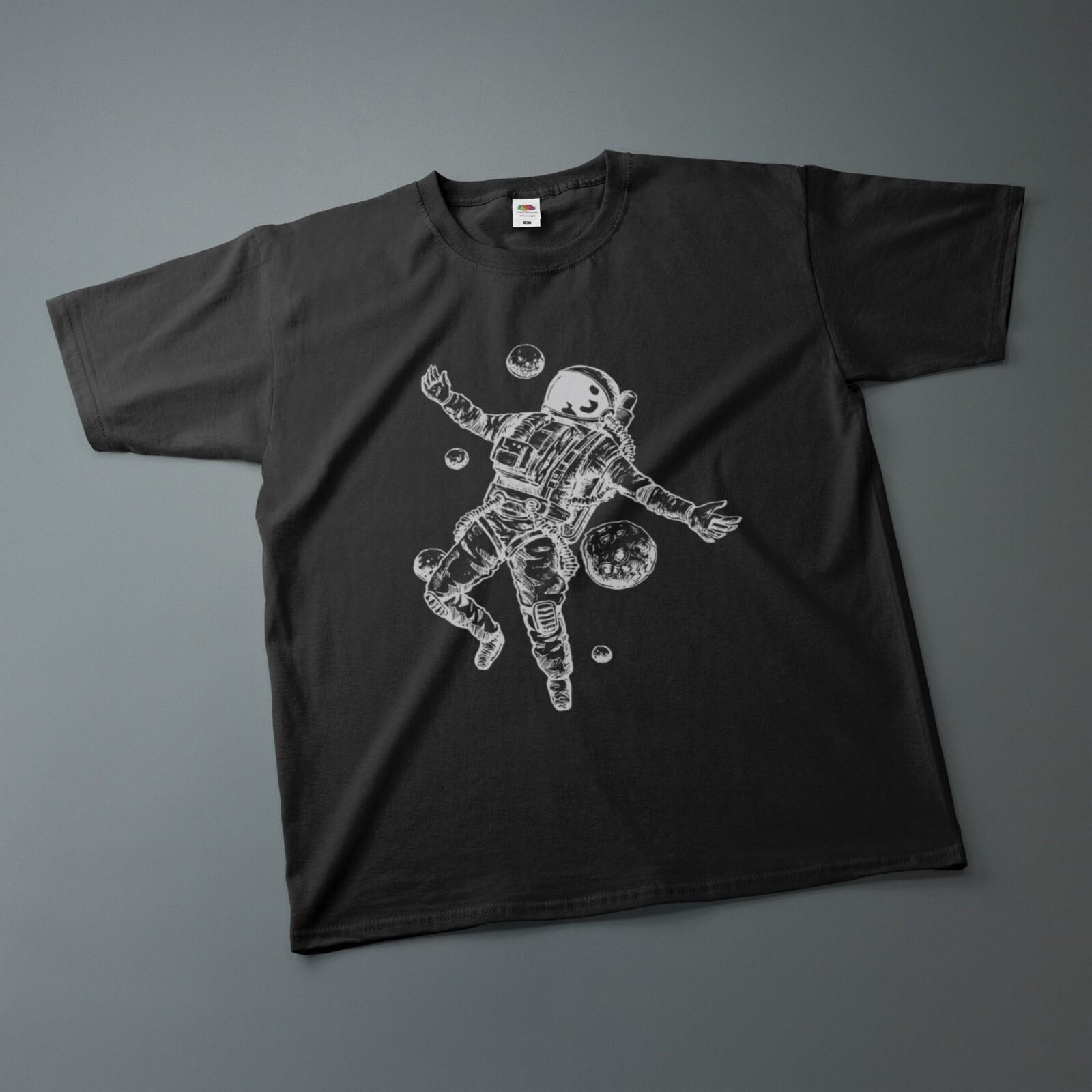 Astronauts T-Shirt Various Sizes Colours Ink Drawing Tee XL