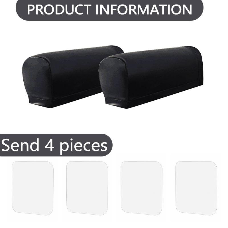 Elastic Pu Imitation Leather Waterproof Sofa Armrest Cover Protective Cover Non-Slip Armrest Towel Temu Hair