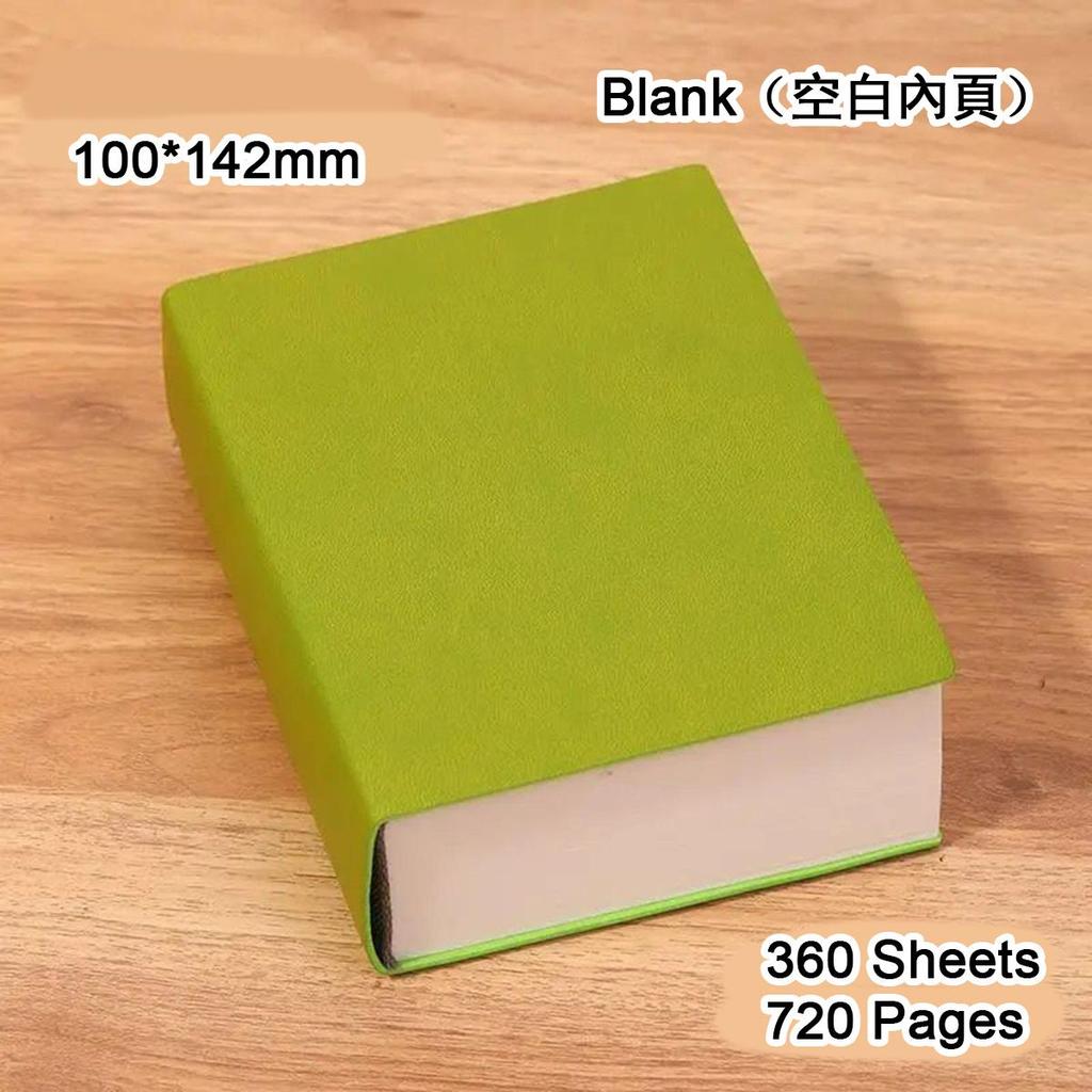 A6 Extra Thick Leather Notebook, Blank/lined Pages, Student Leather Notepad, Drawing Book, Business Meeting Record Book, Mind Map