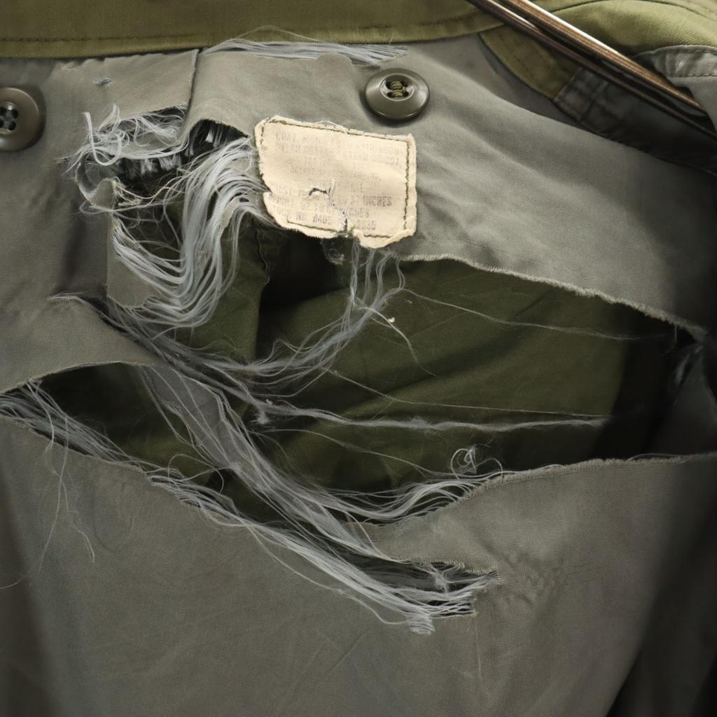 US ARMY 60s Vintage M-65 Military Jacket Khaki Men's Used