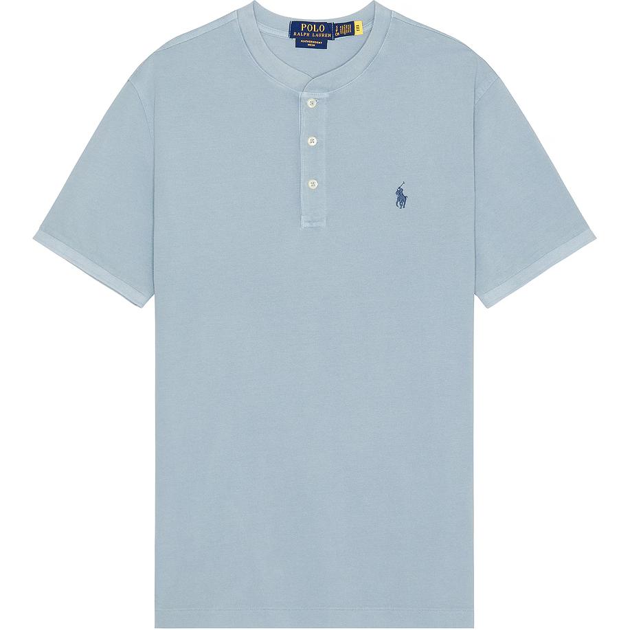 

Polo Ralph Lauren Футболка с вышивкой логотипа прямого кроя с коротким рукавом Мужские топы Светло-голубой 710658162-037 M