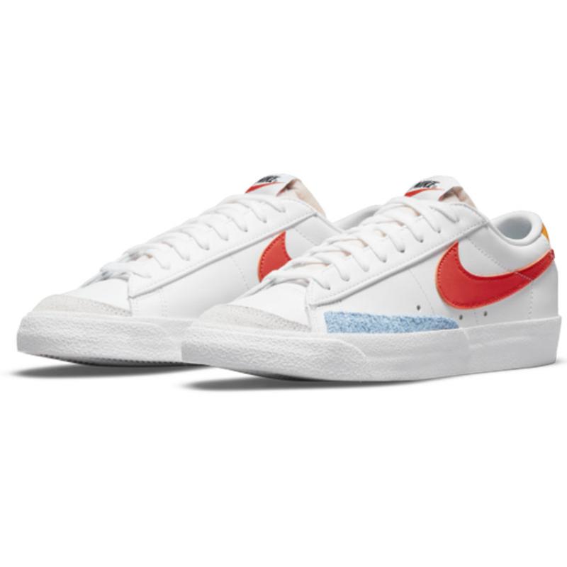 Nike Blazer Low '77 'White Orange' Women's Sneakers Skateboard Shoes DC4769-105