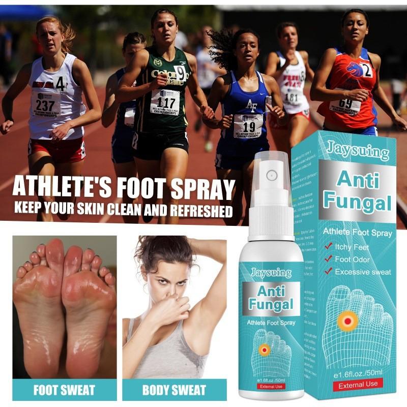 Jaysuing Athlete Foot Spray For Odor And Itching Relief With Soothing Freshness 50ml