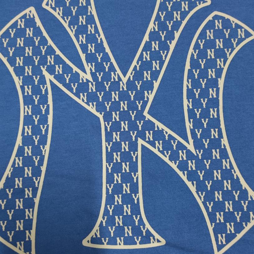 New MLB Base Logo T Shirts Unisex Blue 3ATS02114-50BLD