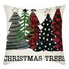 Christmas Throw Pillowcase Home Nordic Holiday Decoration Linen Super Soft Short Plush Sofa Pillowcase