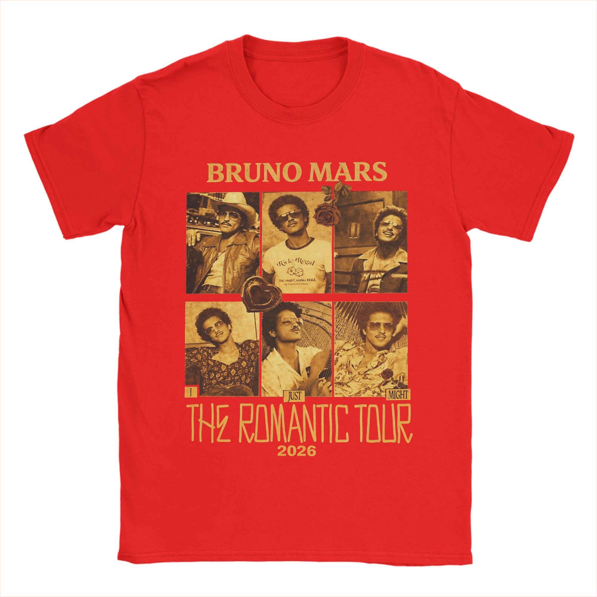 

Bruno Mars Atlantic Pop TShirts Unisex Cool 100 Cotton Tees O Neck Short Sleeve T Shirt Original Tops S