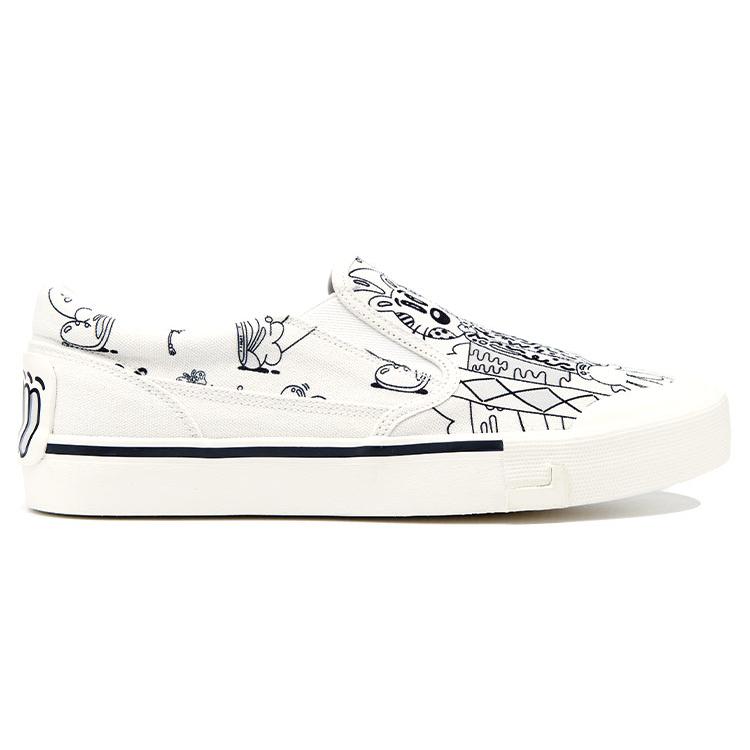 Li Ning Boogle X Steven Harrington Shoes 'White Black' AECR057-3