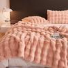 G5Z Thickened Warm Faux Fur Rabbit Fleece Blanket, Anti-Static Milk Velvet Throw for Sofa or Nap