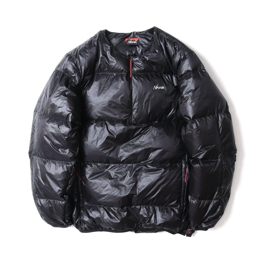 NANGA Mountain Lodge Down Crew Neck Top (Men's) (L, BLK)