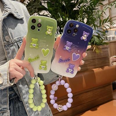 Samsung S23 3D Bear Case for A22/A20S, A73/A30, A12/S20FE - Cute and Trendy Female Design.
