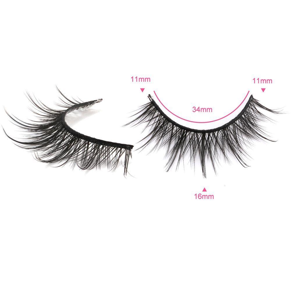 10 Paar Flauschige Manga-Wimpern Kurze Anime-Wimpern Modische Falsche Wimpern für Damen