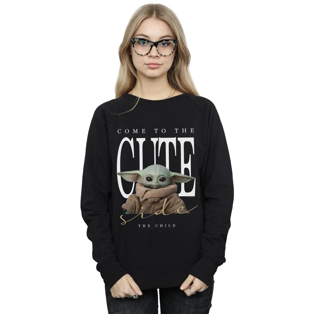 STAR WARS Womens/Ladies The Mandalorian The Cute Side Sweatshirt