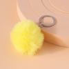 Cute Soft Fluffy Ball Keychain Plush Faux Rabbit Fur Key Ring Pendant for Women Girls Handbag Decor DIY Jewelry Gift
