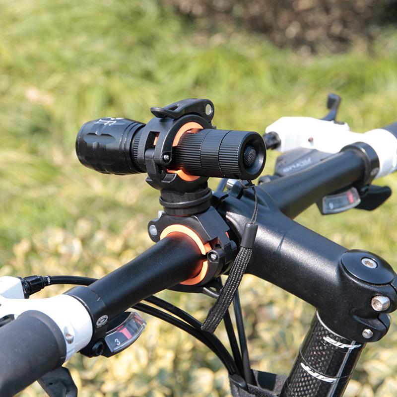 Bike Light Bracket Multifunctional 360 Degree Rotatable MTB Road Bike LED Flashlight Mount Holder Cycling Bracket Accessories