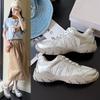 Autumn Leather Lightweight Non-slip Sneakers Soft Sole Soft Surface Dad Shoes 22 Autumn New Items