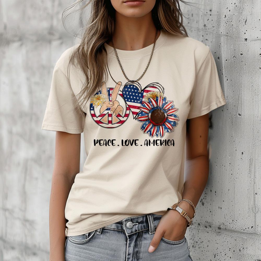 Trička 4. července dámská Y2K manga japonský top dámský vtipné y2k oblečení