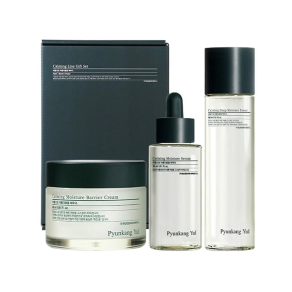 

Pyunkang Yul Calming Line Gift Set 3pcs (Toner 150ml + Serum 30ml + Cream 50ml)