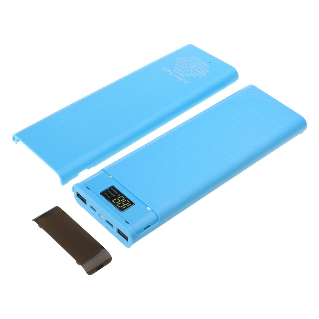 Detachable LCD Display Dual USB 10x18650 Battery for Case Power Bank for Shell External Box without Battery Wireless Cha