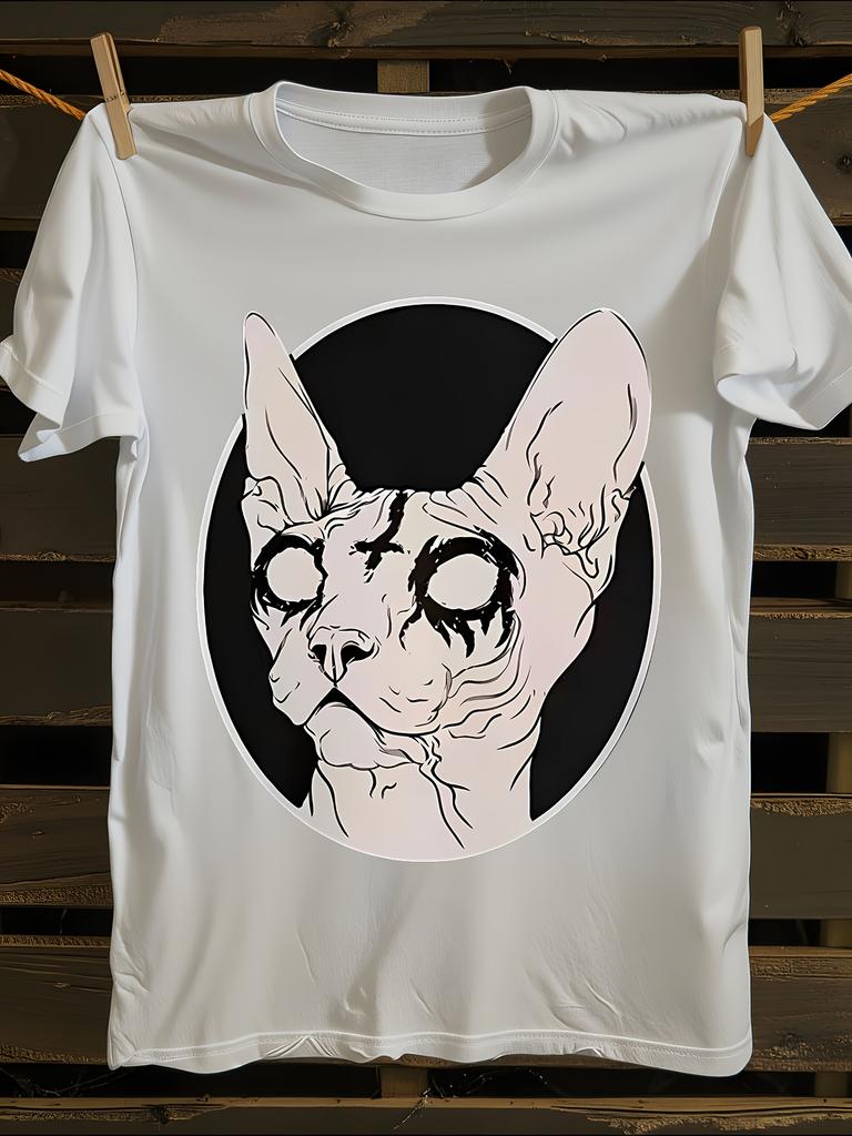 s Gothic Steampunk Sphynx Cat Tshirt