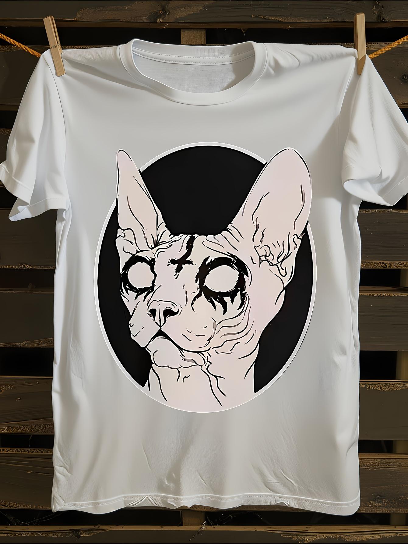 s Gothic Steampunk Sphynx Cat Tshirt M