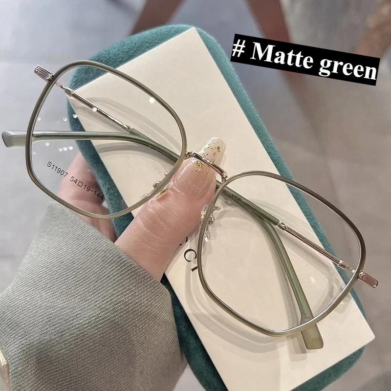 Anti Blue Light Myopia Glasses 0 ~ -4.0 Resin Lenses Plastic+metal Frame Square 8 Colors To Choose From Computer Glasses