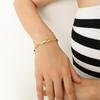 Punk Fashion Flat Snake Chain Bracelet Female Gold Color Stainless Steel Chain Link Bracelets For Women Jewelry Pulsera Mujer