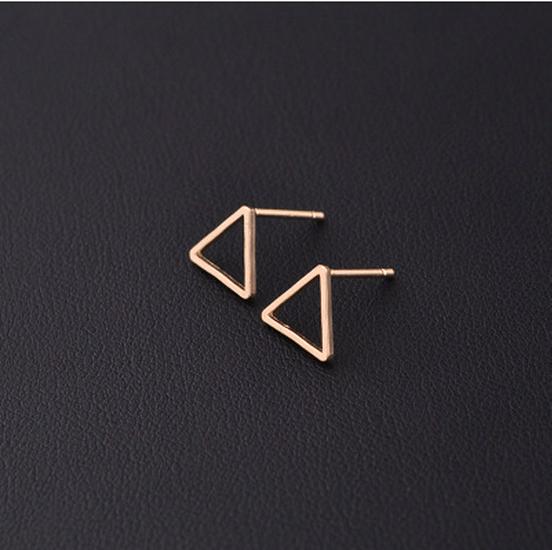 Trendy Geometric Earrings: Square, Circle, Triangle Designs