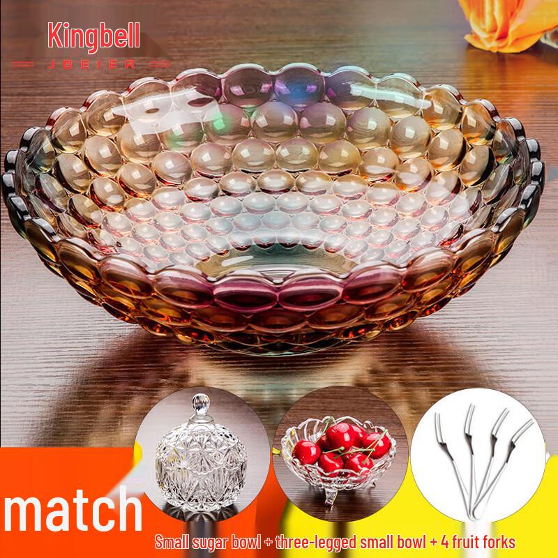 Jingbeier Crystal Glass Fruit & Candy Dish