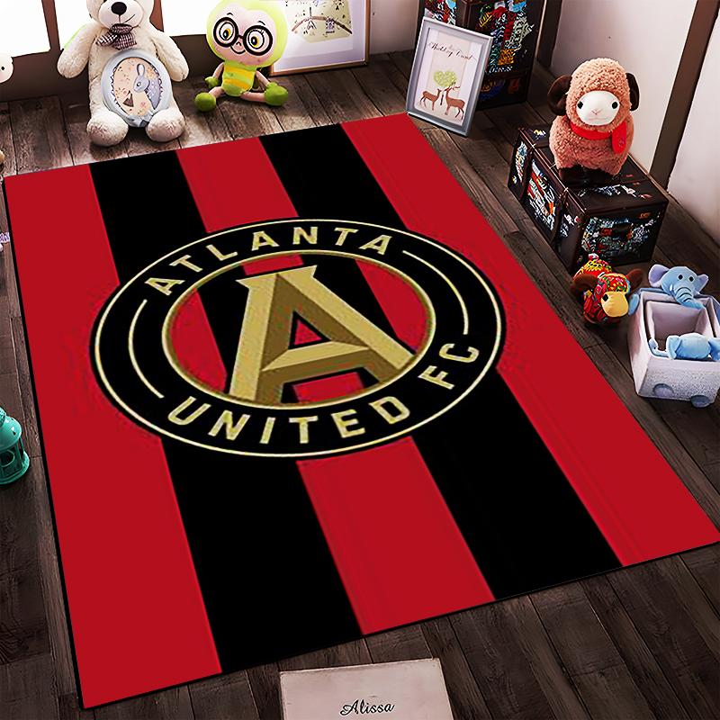 Atlanta United FC Logo Rug Non-slip Rug Suitable for Living Room and Bedroom Sofas