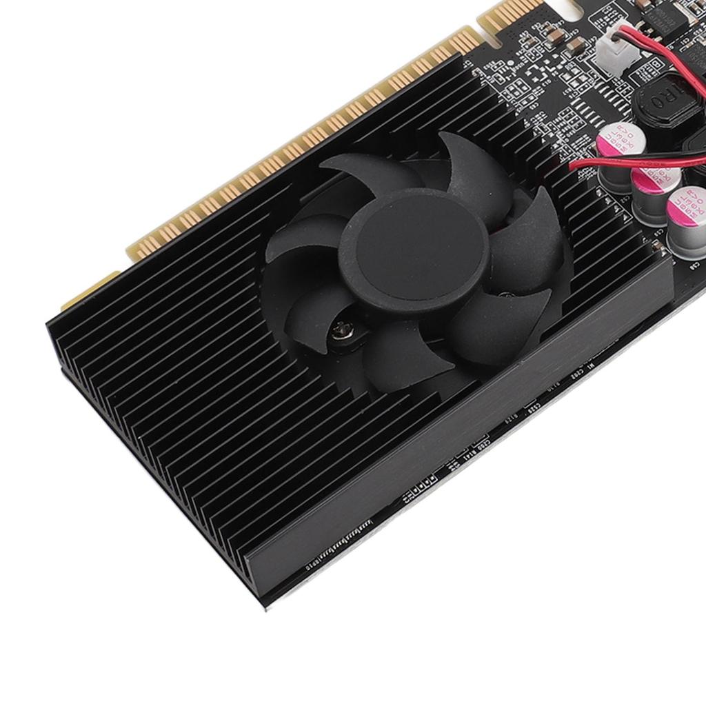 GT710 Graphics Card, 2GB DDR3 64-bit 1200MHz Desktop Graphics Card, Supports HDMI, DVI, VGA, PCIe 2.0 16X Slot, for Office PC DIY