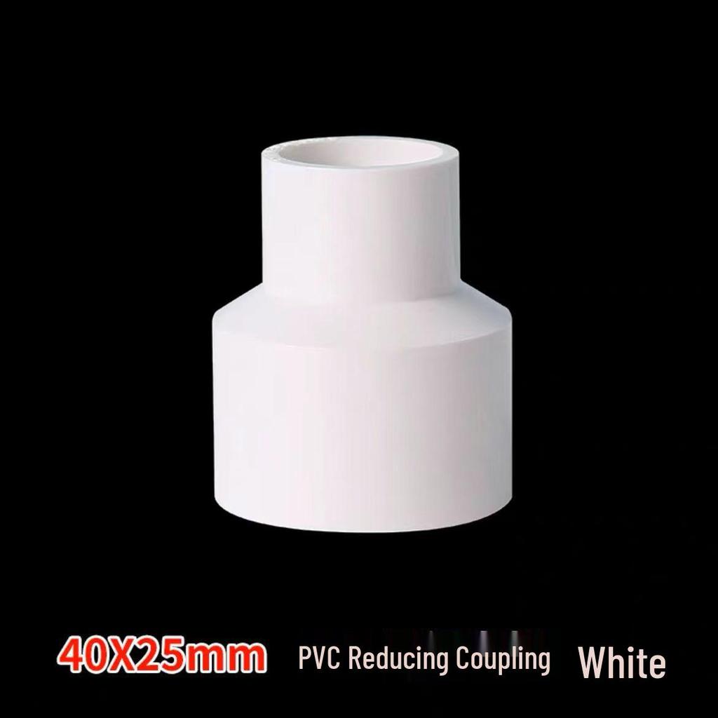 Acoplamiento Recto Reductor de PVC 1/2" a 3/4" Conector de Accesorio para Tubo de Plástico