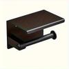 304 Stainless Steel Gold Bathroom Tissue Holder Double Roll Toilet Paper Holder with Phone Shelf Wall Mounted Tissue Dispenser