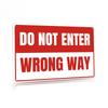 1pc, Warnings Vintage Tin Signs, Do Not Enter Wrong Way, Wall Art Decor for Home Gate Steet, 7.8 X 11.8 Inches