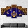 Ramadan Kareem Islamic Celebration 5 Piece Five Panel Wall Canvas Print Modern Art Poster Picture Home Decor Gift For Him For Her