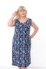 Camice da notte da donna taglie forti con stampa floreale, Estate 8239-002 HC