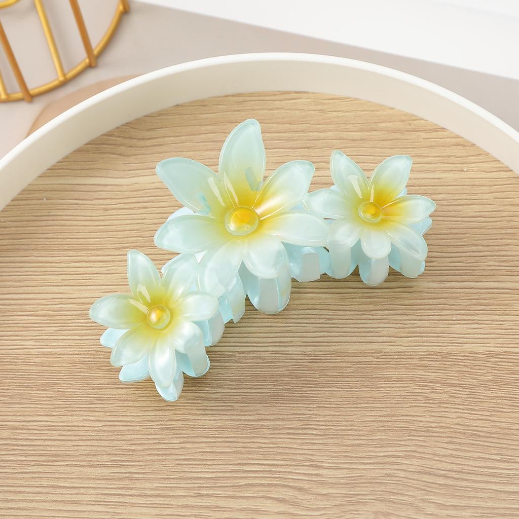 1pc Novelty Candy-colored Flower Hair Clip, Egg Flower Hair Claw, Updo Shark Clip Hair Decoration