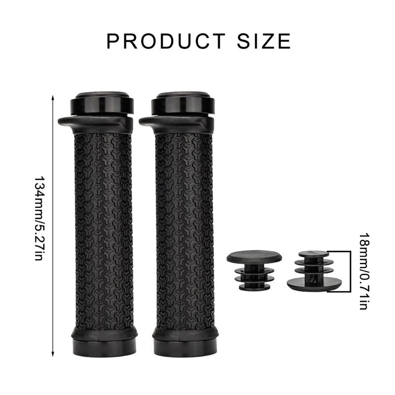 Comfortable NonSlip Bicycles Handlebar Grips Double Locks On Bike Grips Handle End Grips Cycling Accessories Enduring