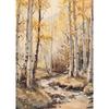Eichenbaum Kunst Ruhige Berg Herbstwald Hütte Landschaft Schmetterling Poster Leinwanddruck Wandkunst Zimmer Heimdekor Geschenk