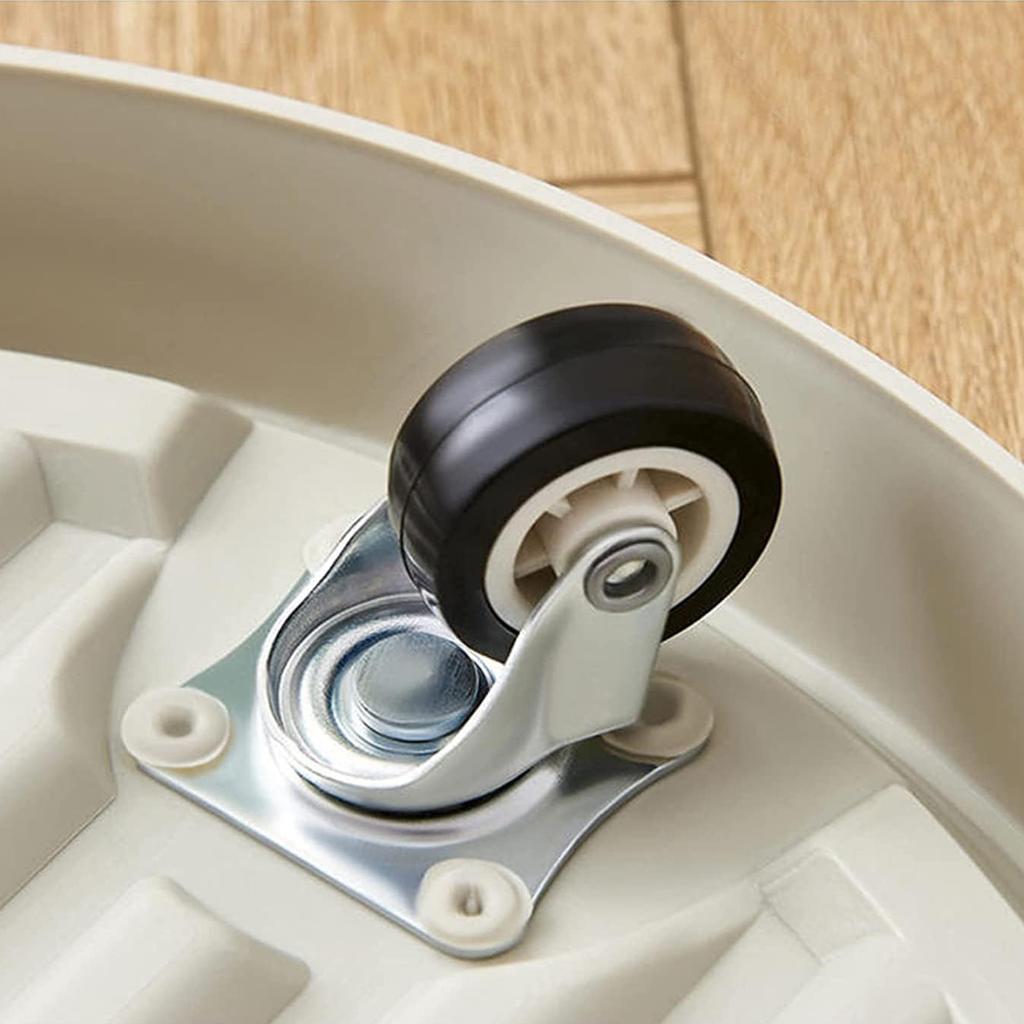 Heavy Duty Plant Saucer with Wheels Rolling Flower Pot Coaster Plastic Planter Dolly with 360° Casters Self Draining Mobile Potted Trolley