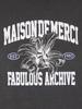 LA MAISON STUDIO Unisex Le Lis Pigment Logo Smoky Short Sleeve T-Shirt Charcoal (Fcf2Ts420M)
