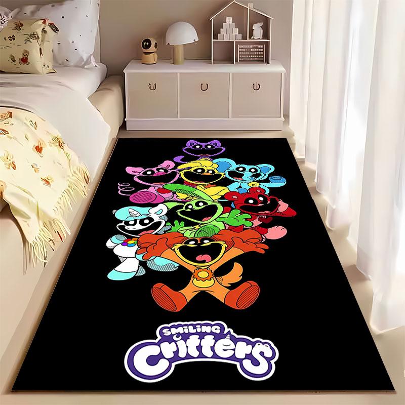 Smiling Critters Cartoon Design Suitable As a Non-slip Mat for the Living Room or Bedroom Sofa