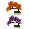 1Pc Potted Artificial Plant Mini Tree Bonsai DIY Garden Wedding Home Party Decor