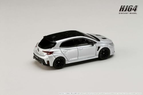 HJ64 1/64 Scale Toyota GR Corolla RZ Platinum White Pearl Mica Finished Product